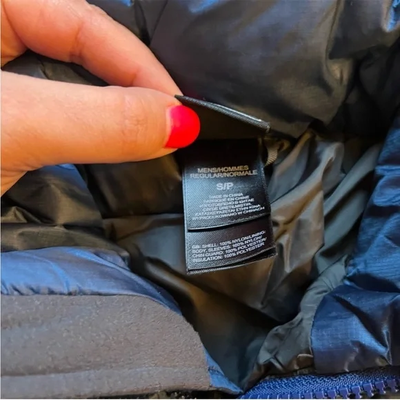 The North Face blue metallic puffer jacket size small - Picture 4 of 4